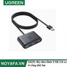 Ugreen 20291  Bộ chia Hub USB 3.0 ra 4 cổng dài 1m chính hãng cao cấp