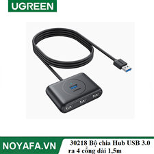 Ugreen 30218  Bộ chia Hub USB 3.0 ra 4 cổng dài 1,5m chính hãng cao cấp