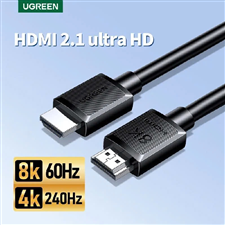 UGREEN 45432 Dây, Cáp HDMI 2.1 dài 2M 8K@60Hz 48Gbps hỗ trợ HDR eARC, chính hãng cao  cấp