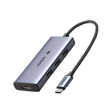 Ugreen 50629 Bộ chuyển đổi USB-C sang HDMI+3*USB 3.0 A 8K30Hz