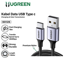 Ugreen 60126 Dây USB Type A sang Type C dài 1M màu đen